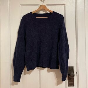 Banana Republic navy wool blend sweater